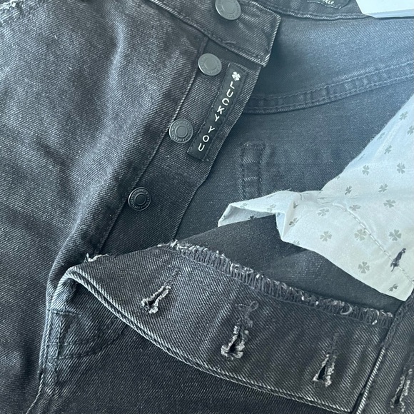 LUCKY BRAND NWT Super High Rise Straight Black Size 12/31 - Picture 5 of 10